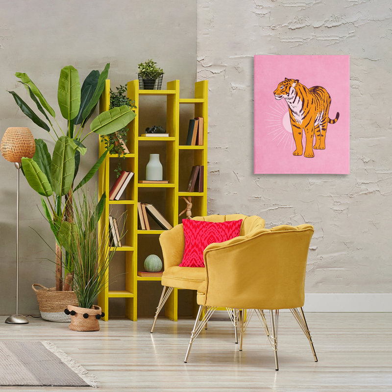 Art mural sur toile Preppy Tiger par Nataly White, H 30 po x l 24 po