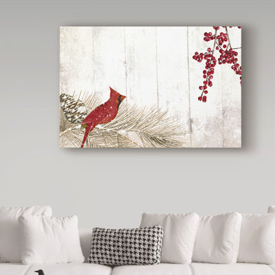 Jadaya «Cardinal Christmas V», impression sur toile tendue