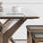 Nordic imported solid wood rock dinging table set-106744123
