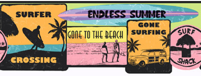 Candice Olson Kids Surf's Up Border