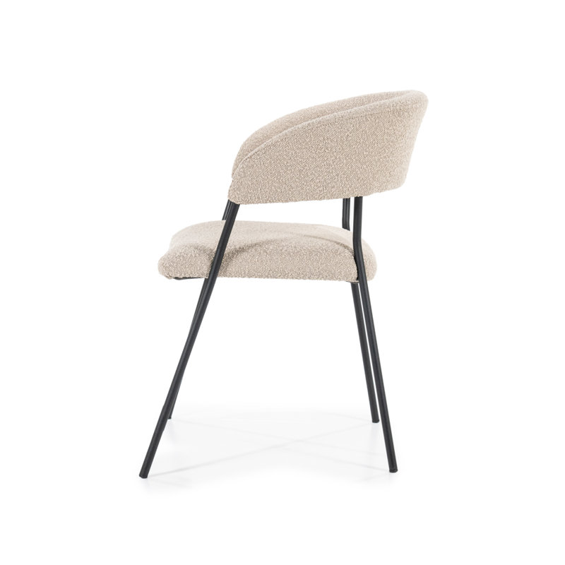 Dining Chair Upholstered Arm Chair, Taupe