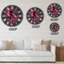 Horloge murale néon flamant rose et ballerine-73151311