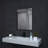 1.3" Thick Rectangle Metal Framed Bathroom Vanity Mirror, Decorative Mirror Wall Mirror with Tempered Glass-2079370090-2079370089