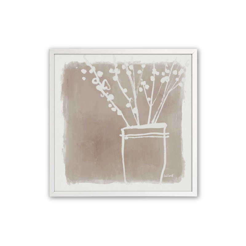 «Farmhouse Jar» par Anne Tavoletti, reproduction d'art, H 12 po x l 12 po, Blanc