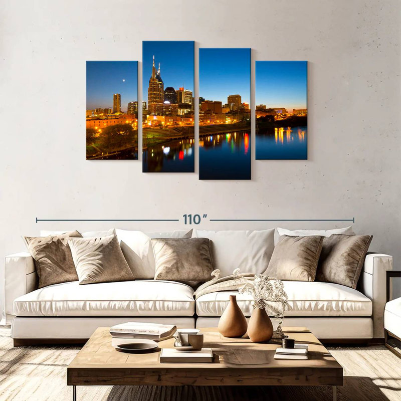 Nicci Nashville Skyline View, 48" H x 75" W