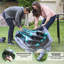Skywalker Trampolines Signature Series 12' Round Outdoor Trampoline with Dual Colour Spring Pad Teal/Black and Storage Bag
