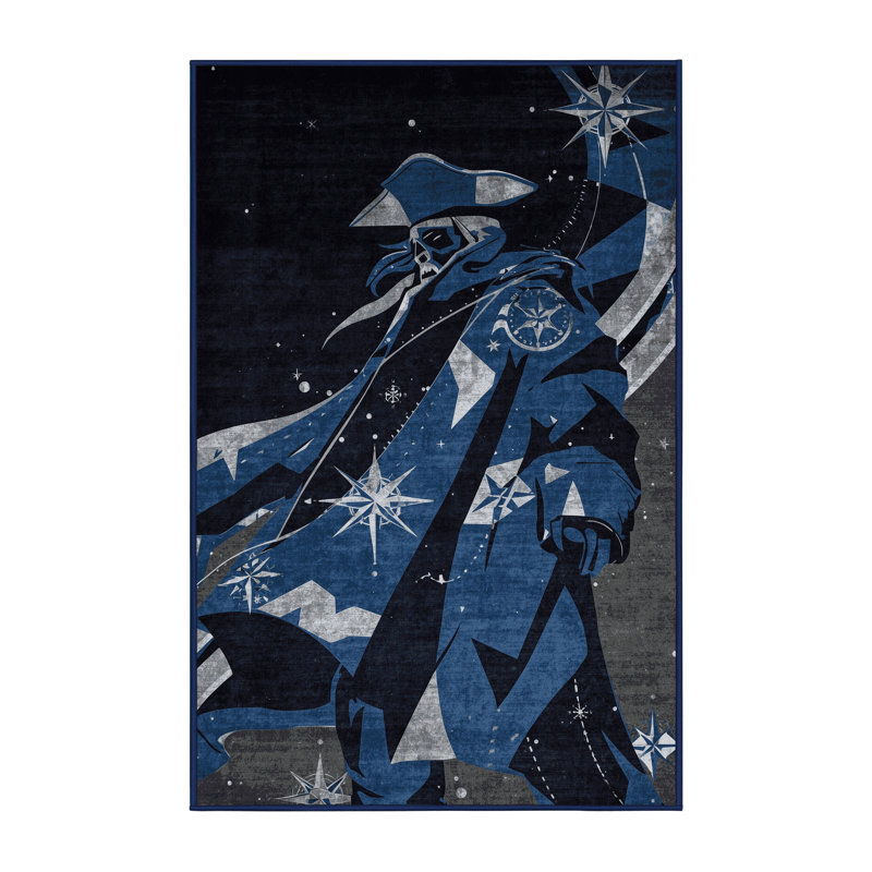 Tapis gris audacieux et éclectique Chaplin Space, 8 x 10