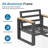 All-Weather 4-Piece  Aluminum Patio Furniture Set, 5-Seat Conversation Sofa With 10 Inches Extra Thick Back Cushions And Glass Table-525139902