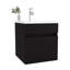 Ensemble de meuble-lavabo flottant mural, porte simple, lavabo intégré Finish Modern