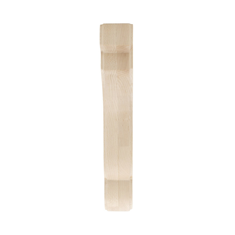 10" Unfinished Hard Maple Traditional Wood Corbel Bracket