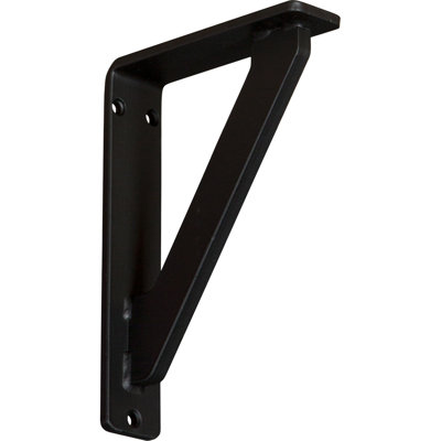 1 1/2"W x 5 1/2"D x 8"H Traditional Wrought Iron Bracket, (Single center brace) (6-Pack)