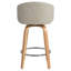 Tabouret de bar et de comptoir pivotant rembourrÃ© de 26 po avec structure en bois-325913600