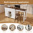 Extendable Kitchen Island With Storage & Mobile Design | Space-Saving Dining Table For Small Kitchens