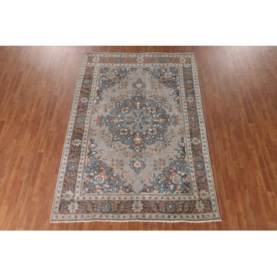 Distressed Over-Dyed Traditional Area Rug 6x9