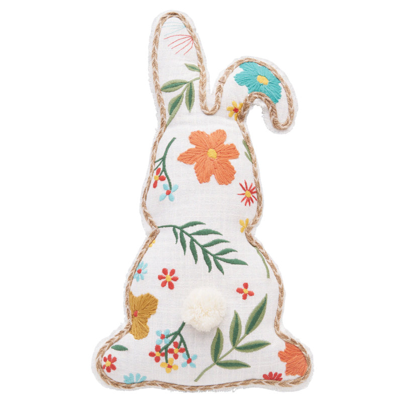 Blossom Bunny Shaped Throw Pillow