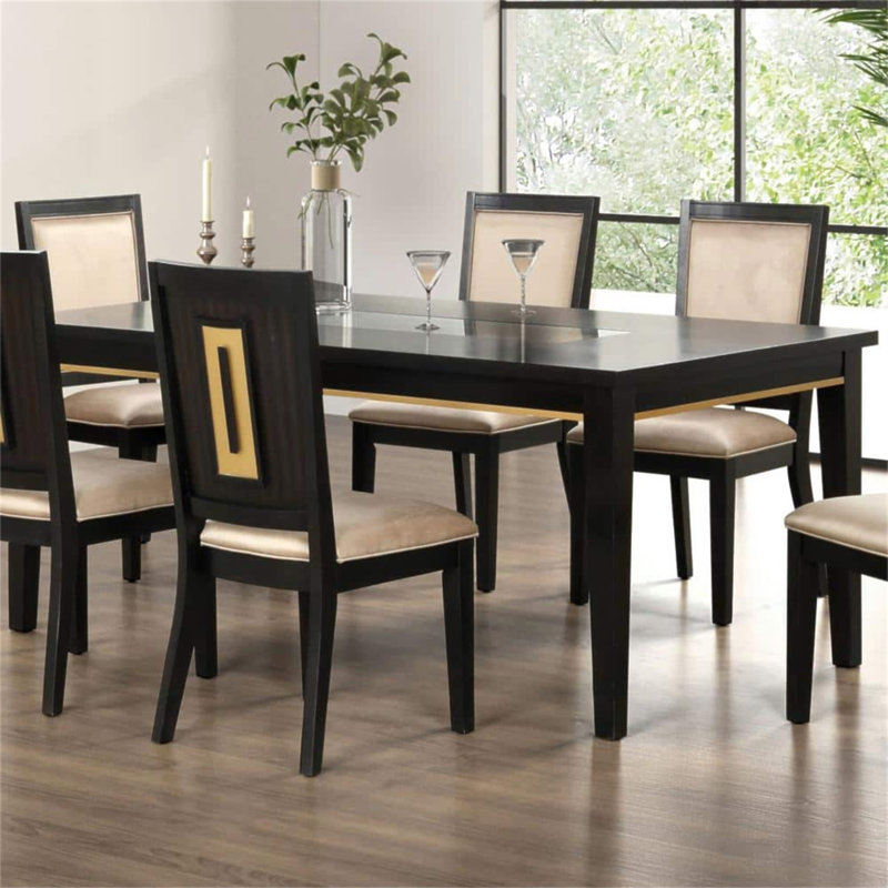 Mobilier de salle à manger de table de salle à manger de style contemporain 1 pièce