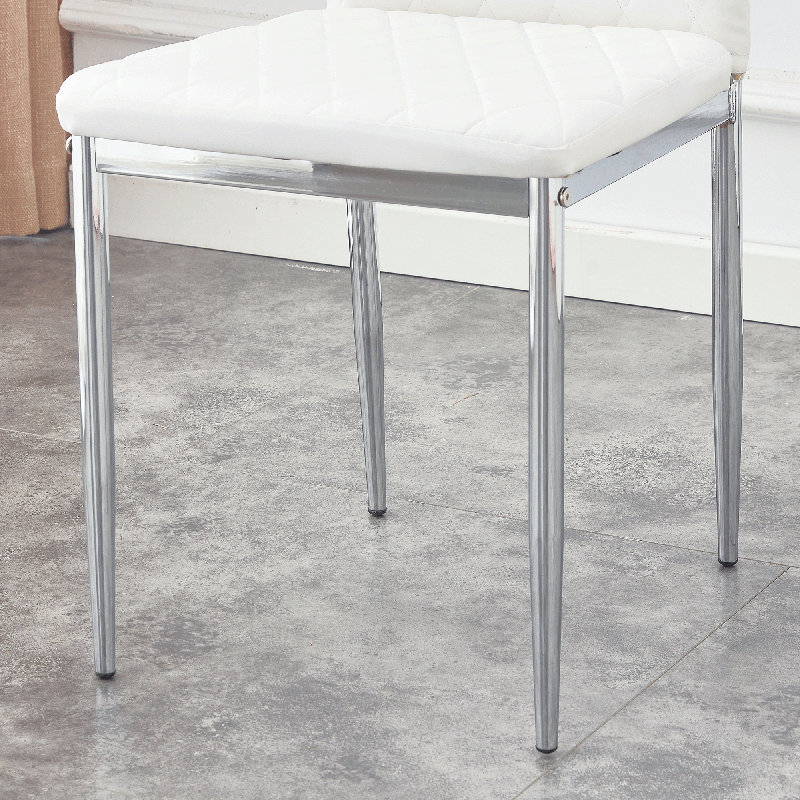 38.6"H Dining Chairs Set Of 4, White