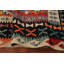 Tapis oriental géométrique en laine Kilim 8 x 11