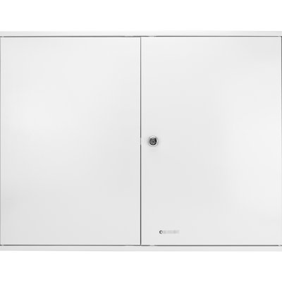 Secure Key Cabinet With 480 Keys And Lock - Mountable Pre-drilled Holes Hardware 480 Lockable White Tags Organization