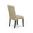 6 Piece Dining Set Contains a Rectangle Dining Room Table with Butterfly Leaf and 4 Brown Linen Fabric Padded Chairs with a Bench, 36x66 Inch, Cappuccino-164058433