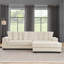 Canapé modulaire en L Corduroy avec coussins et repose-pieds-1804937494
