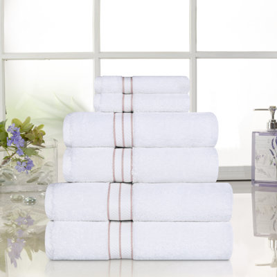 Hotel Turkish Cotton 6-Piece Towel Set, Ultra-Plush & Luxury Weight