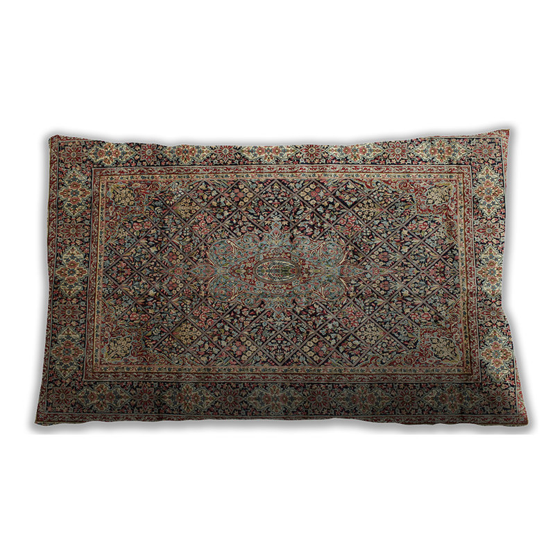 Floral Throw Pillow, Microsuede