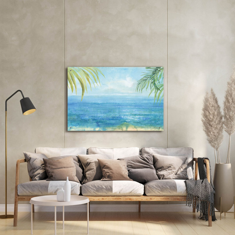 «Sea Sparkle 1 Tropical» par Danhui Nai, art mural en verre acrylique, H 24 po x l 36 po x P 0,2 po