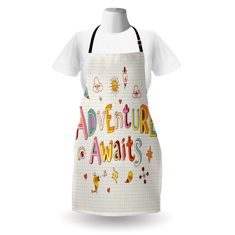 No Pattern Bib Apron