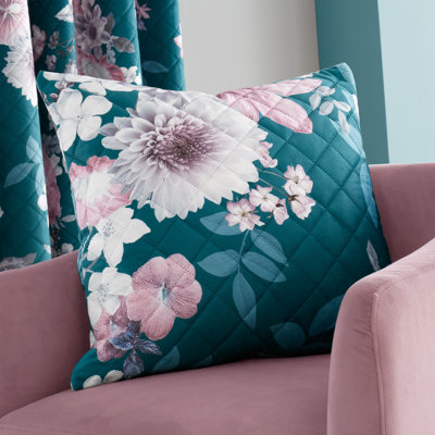 Shrewsbury Digital Print Velvet Pinsonic Cushion