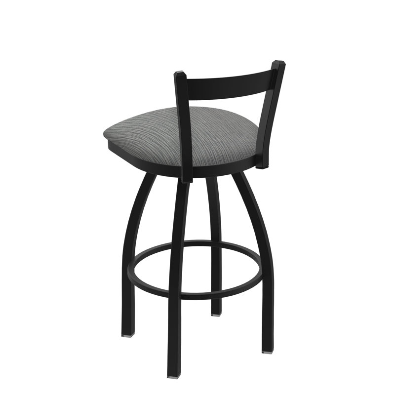 Tabouret de bar 821 Catalina, Noir froissé, Tabouret de comptoir (assise de 25 po de hauteur), Alpin graphique