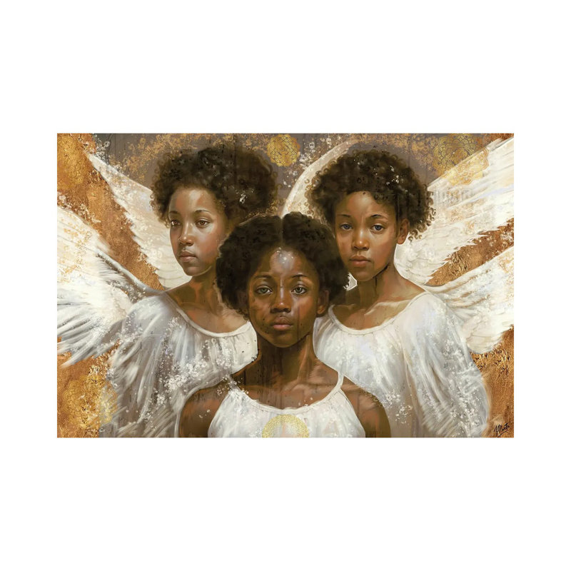 «Little Angels», reproduction d'art sur toile tendue, H 12 po x l 18 po, Toile tendue, Ne s’applique pas