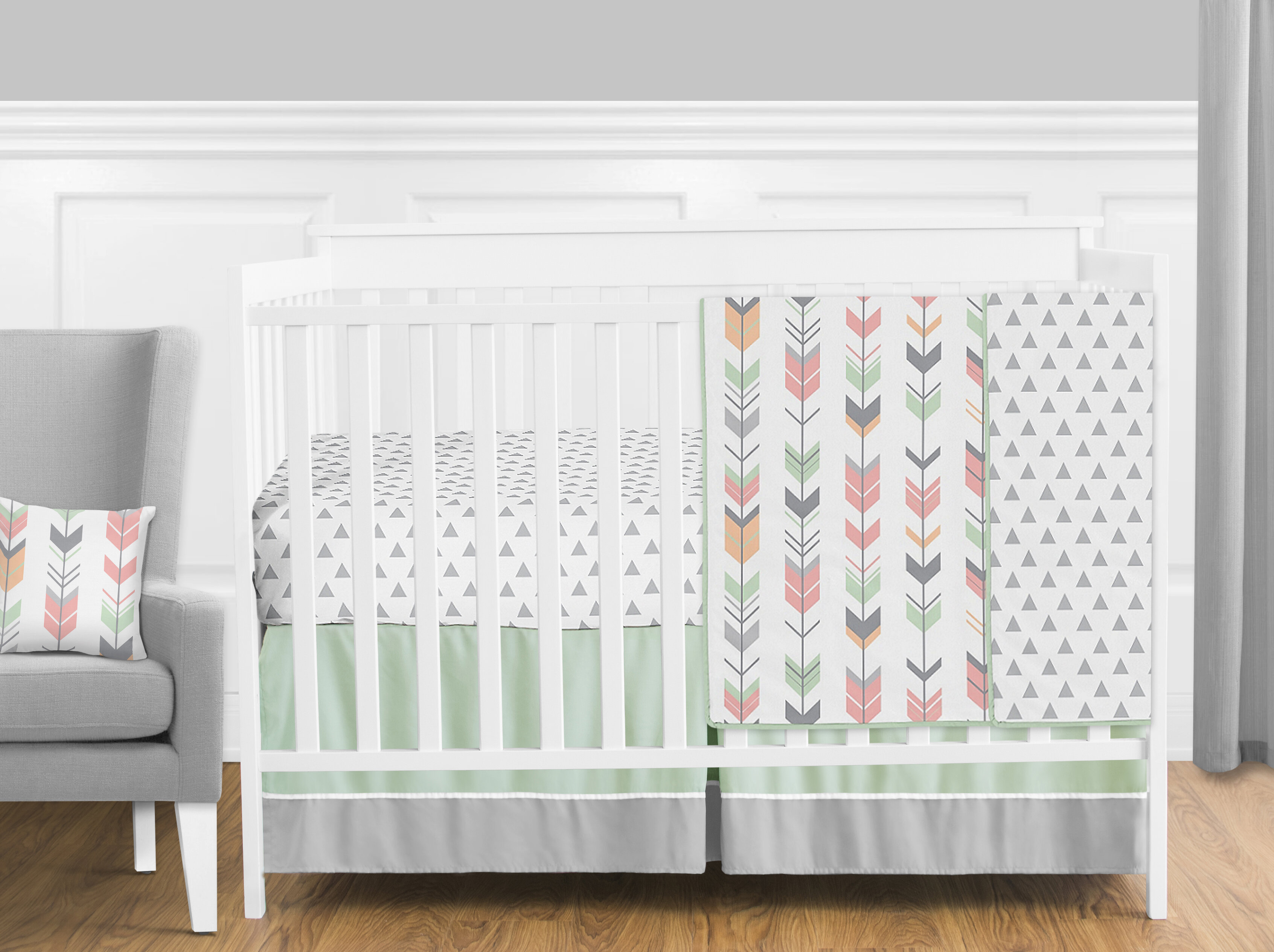 11 piece crib bedding sales set