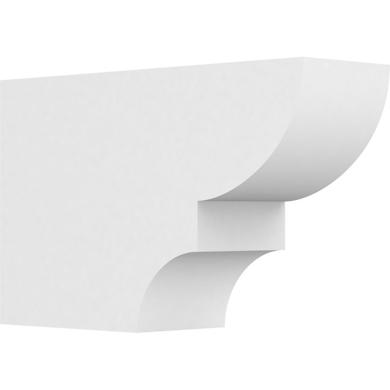 5"W x 10"H x 16"L Standard Ridgewood Architectural Grade PVC Rafter Tail, 10"H x 5"W x 16"D