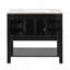 Meuble-lavabo 36 po avec lavabo supérieur, armoire de rangement moderne avec 2 portes à fermeture douce et 6 tiroirs, meuble-lavabo simple-923313281