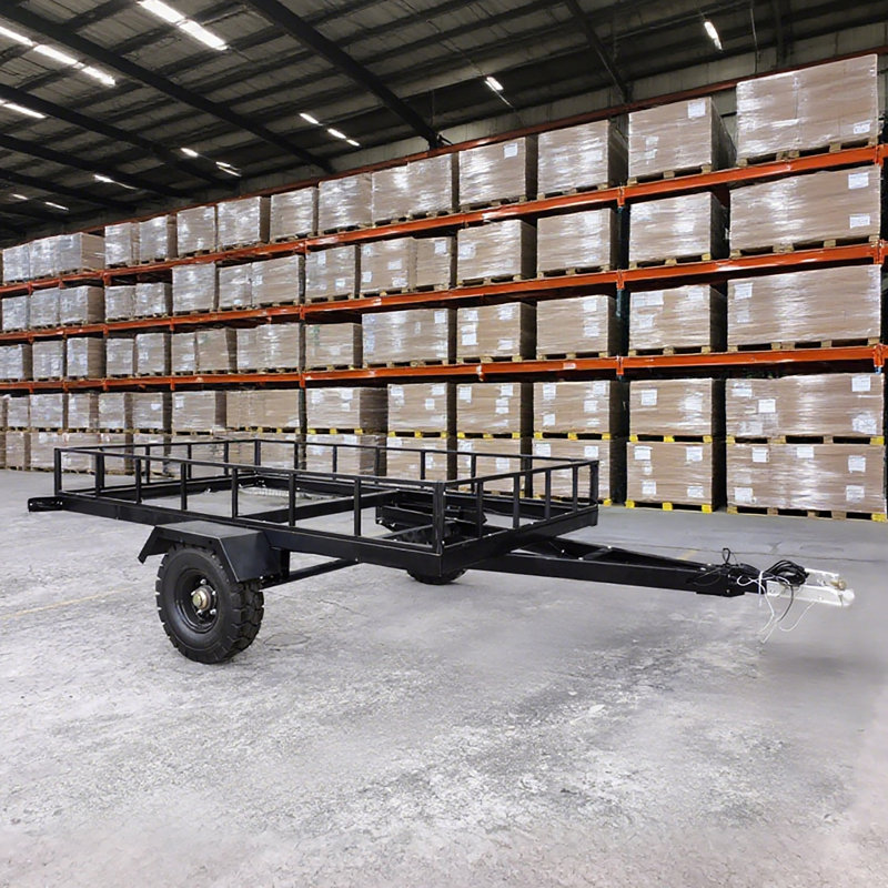 Remorque utilitaire Fixturedisplays® - plate-forme 5 x 8 pi, queue inclinée 10218