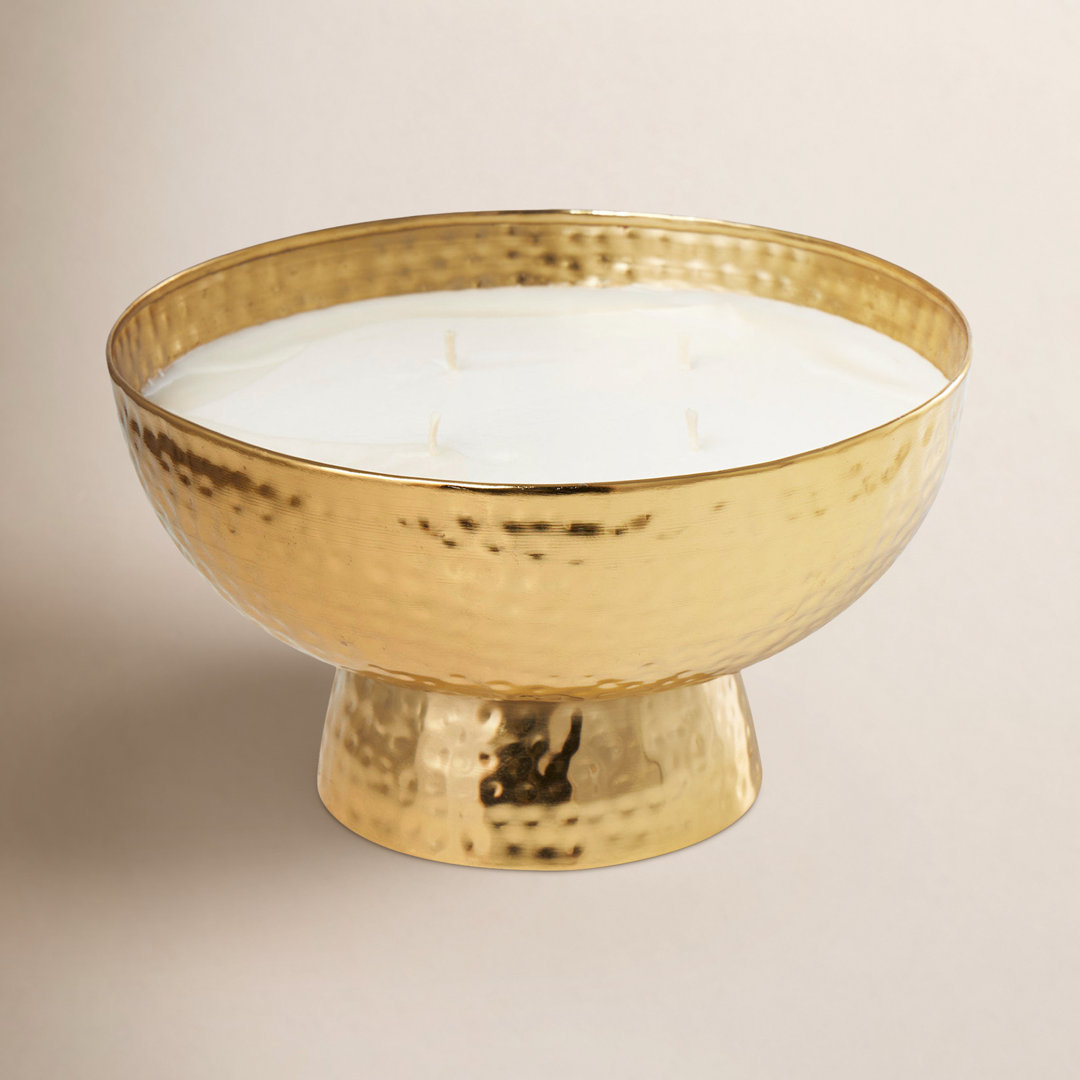 English Garden Scented Wide Hammered Scented Wax Melt with Metal Holder Joss & Main 