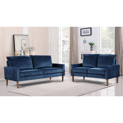 2 Piece Velvet Living Room Set by Coast2Coast