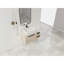Meuble-lavabo flottant de 36 po au design moderne avec lavabo d'art en céramique, dalle de pierre plate blanche et petites tablettes de rangement, porte à fermeture douce, ensemble KD-1142882895
