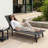 Outdoor Patio Aluminum Chaise Lounges With Adjustable Reclining Back (Set of 2)-1057037424