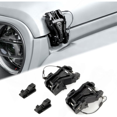 Heavy-Duty Hood Catch Hood Lock Upgrade For 2018-2024 Jeep Wrangler JL And Gladiator JT Models