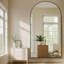 Grand miroir de plancher arqué surdimensionné avec support et miroir mural-45875824-45875827