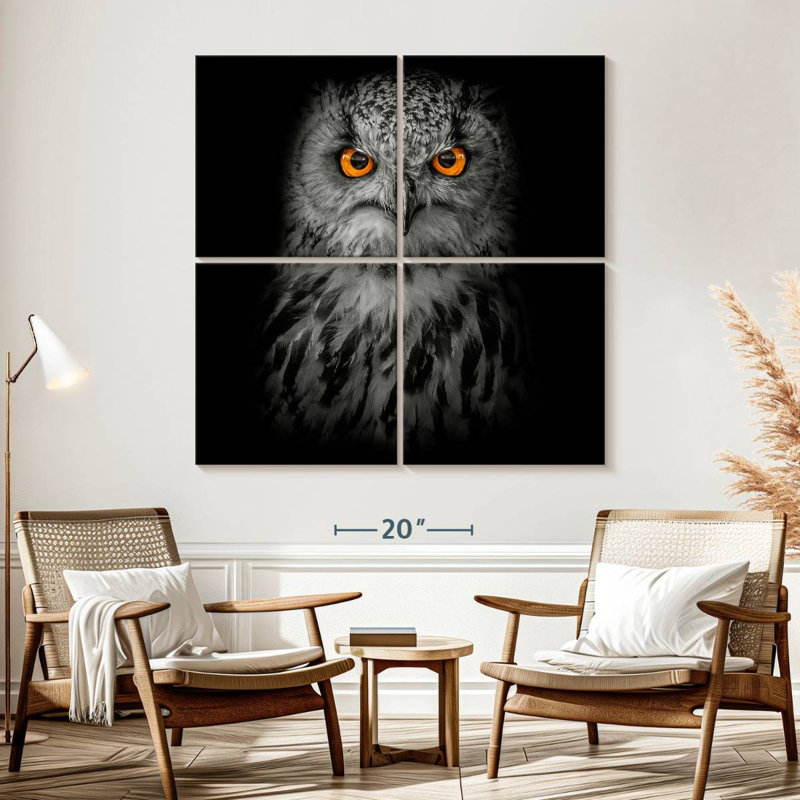 Brampt Intense Eagle Owl, 57" H x 57" W