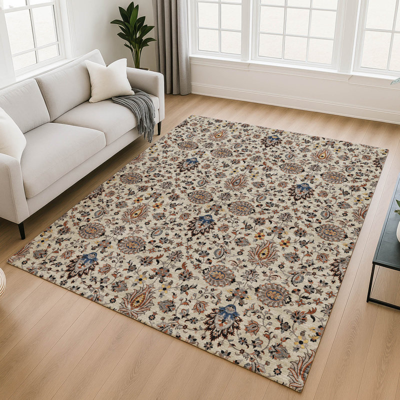 Tapis de qualité supérieure lavable à la machine Mayfield AMF2192 global, Beige, 2 pi 6 po x 3 pi 10 po