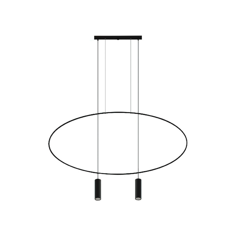 Alissone 2 - Light Black Kitchen Island Pendant