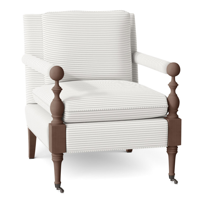 Fauteuil Leslie, Noyer, Perigold ‑ tuxedo Birchbox