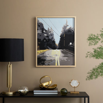 THE ROAD LESS TRAVELED Framed Print - Solid Wood