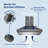 Hauslane 30" Stainless Steel Convertible Wall Range Hood with Baffle Filter-98376665-98376666
