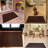 Ebern Designs Kasimir Leaves Brown Floor Mat-1316429714