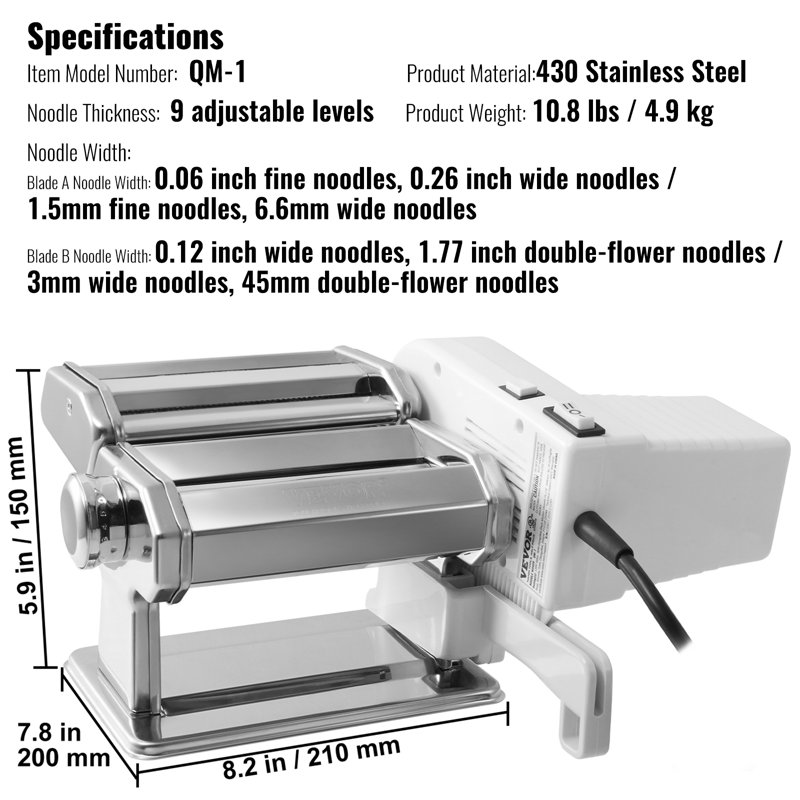 VEVOR Electric Pasta Maker